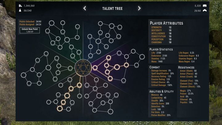 Fractured Talent Tree UI